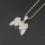 Moca Jewelry Iced Out Game Console Pendant 18K Gold Plated Bling CZ Simulated Diamond Hip Hop Necklace for Men Women