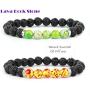 7 Chakra Bracelets Lava Stone Diffuser Bracelet Aromatherapy Essential Oil Bracelet Anxiety Calming Bracelet Meditation Beaded Stretchy Bracelets for Men Women Teens Kids YISSION