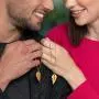 Personalized Broken Heart Necklace Couples Jewelry for Boyfriend Girlfriend- Precious Metal Silver 925 or 10K Gold Engraved Couple Pendant Valentine Day Love Gift