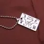 Detailed Thank You Kobe Memorial Necklace Keychain Jewelry for Kobe Fans Detailed Thank You Kobe Memorial Necklace Keychain Jewelry for Kobe Fans