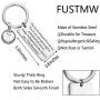 FUSTMW I AM The Storm Inspirational Cuff Bracelet Motivating Jewelry Encouragement Gift (I Am The Storm Keychain)