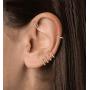 Small Silver Hoop Earrings - 3 Pairs Cartilage Earring Hoop Set| Hypoallergenic 925 Sterling Silver Hoop Earrings for Women Men Girls Boys Tragus Lips Nose Rings 8/10/12mm