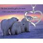 MUATOGIML 925 Sterling Silver Love Heart Pendant Mama Bear Panda Elephant Sloth Animal Necklace Mother Son Daughter Jewelry Gifts for Women Mom Family