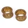 SANARA Indian Bollywood Antique Gold Plated Exclusive 6 pcs Women Metal Bangle Set Flower Design Bracelet Jewelry