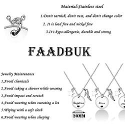 FAADBUK Friendship Jewelry Hamilton Inspired Gift Angelica Eliza & Peggy Schuyler Sisters Gift