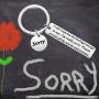 CYTING Apology Keychain Gift Im Sorry Gift Forgive Me Gift Sorry Jewelry Gift for Family Best Friends