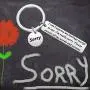 CYTING Apology Keychain Gift Im Sorry Gift Forgive Me Gift Sorry Jewelry Gift for Family Best Friends