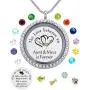 beffy Best Gifts for Niece Aunt, Floating Living Memory Locket Necklace Pendant with Charm & Birthstone for Women, Girls & Teen Girl beffy Best Gifts for Niece Aunt, Floating Living Memory Locket Necklace Pendant with Charm & Birthstone for Women, Girls & Teen Girl