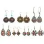 LAIMALA 7 Pairs Vintage Bohemian Earrings Set Retro Rhinestone Earrings Boho Dangle Drop Earrings Statement Long Boho Drop Earrings for Women Girls Jewelry Set Gifts