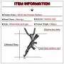 Heavstjer Hip Hop Stainless Steel AK-47 Gun Pendant Necklace,22inches Link Chain