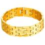 U7 Men Wrist Link Bracelet Pumk Jewelry Stainless Steel 15MM Chunky Chain Bracelet Wristband, with Detaching Device