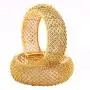 Sukh Collection Jewellery Indian Traditional Antique Gold Plated 2 pcs Broad Bangle Bracelets Set Designer Fashionable Women Wedding Party wear Jewelry Sukh Collection Jewellery Indian Traditional Antique Gold Plated 2 pcs Broad Bangle Bracelets Set Designer Fashionable Women Wedding Party wear Jewelry