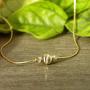 jolliz Gold Bracelet for Women- Dainty Beaded Gold Bracelets- Charm Gold Bracelets for Girls- Gemstone Bracelet