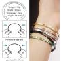 LADEMAYH 18k Rose Gold Inspirational Engraved Bracelets for Women - Anti-Allergy and Durable 316L Stainless Steel Bangle - Adjustable Cuff Bracelet Gift for Girls