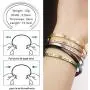 LADEMAYH 18k Rose Gold Inspirational Engraved Bracelets for Women - Anti-Allergy and Durable 316L Stainless Steel Bangle - Adjustable Cuff Bracelet Gift for Girls LADEMAYH 18k Rose Gold Inspirational Engraved Bracelets for Women - Anti-Allergy and Durable 316L Stainless Steel Bangle - Adjustable Cuff Bracelet Gift for Girls