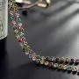 NEOGLORY 14k Gold Plated Multicolor Rhinestone Long Chain Y Necklace Fashion Jewelry 28'' Valentines Day Gift NEOGLORY 14k Gold Plated Multicolor Rhinestone Long Chain Y Necklace Fashion Jewelry 28'' Valentines Day Gift