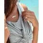 Sincerely Silver Mama Bear Necklace - Momma Bear Jewelry with Cubs Bar Necklace