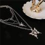 YERTTER Dainty Unique Punk Layering Chain Choker Necklace Boho Jewelry Set Layered Butterfly Pendant Statement Chunky Chain Necklace Festival Statement Necklace for Women Man