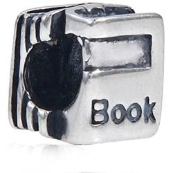 Book Charm 925 Sterling Silver Culture Charm Christmas Charm for Pandora Bracelet