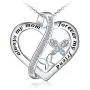 Distance Butterfly Necklace for Women 925 Sterling Silver Forever Heart Necklace Pendant Jewelry Gifts for Girls Women Birthday Christmas Distance Butterfly Necklace for Women 925 Sterling Silver Forever Heart Necklace Pendant Jewelry Gifts for Girls Women Birthday Christmas