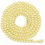 Nuragold 10k Yellow Gold 5.5mm Cuban Curb Link Chain Bracelet, Womens Mens Lobster Lock 7'' 7.5'' 8'' 8.5'' 9''