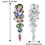 BriLove Womens Bohemian Boho Crystal Wedding Bridal Multiple Teardrop Chandelier Long Dangle Earrings