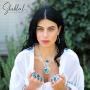 SHABLOOL Earring Sterling Silver 925 With Light Blue Cabochon Opal Gemstone Timeless Elegance Earrings Birthday Handmade Jewelry An Essential Gift For Her Woman Mothers Day Beautiful Fine Detailing
