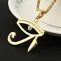 HZMAN CZ Eye of Horus Egypt Protection Pendant on Stainless steel Necklace Ancient Egyptian Symbol of Protection HZMAN CZ Eye of Horus Egypt Protection Pendant on Stainless steel Necklace Ancient Egyptian Symbol of Protection