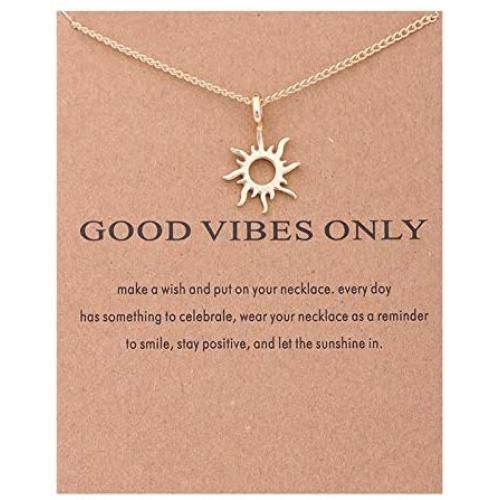 Retro Vintage Inspirational Charm Cocktail Party Necklace Birthday Gifts