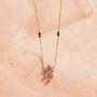 CaratLane Adveta Diamond Mangalsutra for Women 0.106 Carat (IJ-Color, SI-Clarity) in 14 K Yellow Gold with Jewelry Gift Box