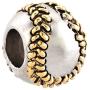 SexyMandala l Love Playing Baseball Bat Sports Gold Plated Dangle Charms for Bracelets