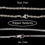 TENGLAI Hip Hop Shark Necklace, Long Chain Punk Rock Choker, Crystal Fish Jewelry, Premium Unisex Cubic Zirconia Shark Pendant with 24'' Rope/Box Chain