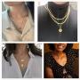 Sereney Initial Necklaces, 18k Gold/Rose-Gold/Silver Plated Engraved Letter Necklace for Women, Gifts for mom, Women Jewelry to Best Friend, Bridesmaid.