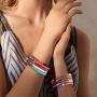 Colorful Heishi Beaded Surfer Bracelet, Vinyl Disc Bead Bracelet, Elastic Rope Surfer Bracelet Set, Summer Fashion Bracelet for Women and Girls