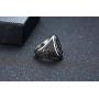 VNOX Sigil of Lucifer Seal of Satan Symbol Signet Ring Band for Men Boys,Talisman Amulet Jewelry