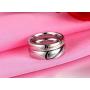 TTVOVO His & Hers Couple Ring Promise Ring Real Love Heart Stainless Steel Bands Ring Matching Promise Ring Bridal Wedding Engagement Bands Rings for Women Men Lovers Bridal Jewelry Gifts US Size 4-15