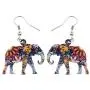NEWEI Acrylic Drop Brand Sweet Elephant Earrings For Girl Women Gift Charms Fashion Animal Jewelry
