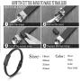 mingkejw Cremation Jewelry Urn Bracelet for Ashes Genuine Leather Urn Bangles for Men Women Memorial Keepsake Ashes Jewelry