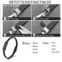 mingkejw Cremation Jewelry Urn Bracelet for Ashes Genuine Leather Urn Bangles for Men Women Memorial Keepsake Ashes Jewelry