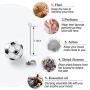 constantlife Football Cremation Jewelry for Ashes Memorial Urn Necklace Stainless Steel Soccer Pendant Keepsake Ashes Holder
