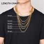 GOLDCHIC JEWELRY Classic Men Chunky Miami Cuban/Figaro Chain in 316l Stainless Steel/18K Gold Plated/Black Plated, 3MM/6MM/9MM/10MM/12MM/14MM Width, 14-30 inch Length