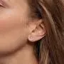 Womens Earrings .925 Sterling Silver With Cubic Zirconia Stud Earrings Anniversary Jewelry Gifts Womens Earrings .925 Sterling Silver With Cubic Zirconia Stud Earrings Anniversary Jewelry Gifts