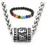 GUNGNEER Meditation Mantra Neckace Stainless Steel Keel Chain Prayer Tibetan Healing Spiritual Jewelry Men Women GUNGNEER Meditation Mantra Neckace Stainless Steel Keel Chain Prayer Tibetan Healing Spiritual Jewelry Men Women