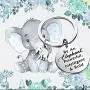 SEIRAA Elephant Gifts Elephant Keychain Be an Elephant Powerful Intelligent and Bold Inspirational Gift for Graduate Elephant Lovers
