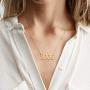 Birth Year Number Necklace Stainless Steel Birth Year Pendant Necklace 14K Real Gold Plated Personalized Birthday Gift for Girl Women