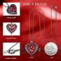 NEWNOVE Wings of Angel Love Heart Necklaces for Women, Jewelry Gifts for Her on Mothers Day, Valentines Day, Anniversary, Birthday Gifts for Women Girls