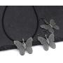 UDORA Butterfly Pendant Dangle Necklace Earrings Jewelry Set Gift For Women Girls