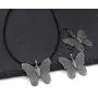 UDORA Butterfly Pendant Dangle Necklace Earrings Jewelry Set Gift For Women Girls UDORA Butterfly Pendant Dangle Necklace Earrings Jewelry Set Gift For Women Girls