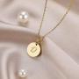Letter Necklace for Women Teen Girls, D Initial Necklaces 14K Gold Plated, Stainless Steel Personalized Pendant Birthday Christmas Gift for Girls Children