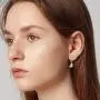 Fruit Hoop Earrings for Women Girls 14k Gold Plated Cubic Zirconia Dangle Earrings for Her